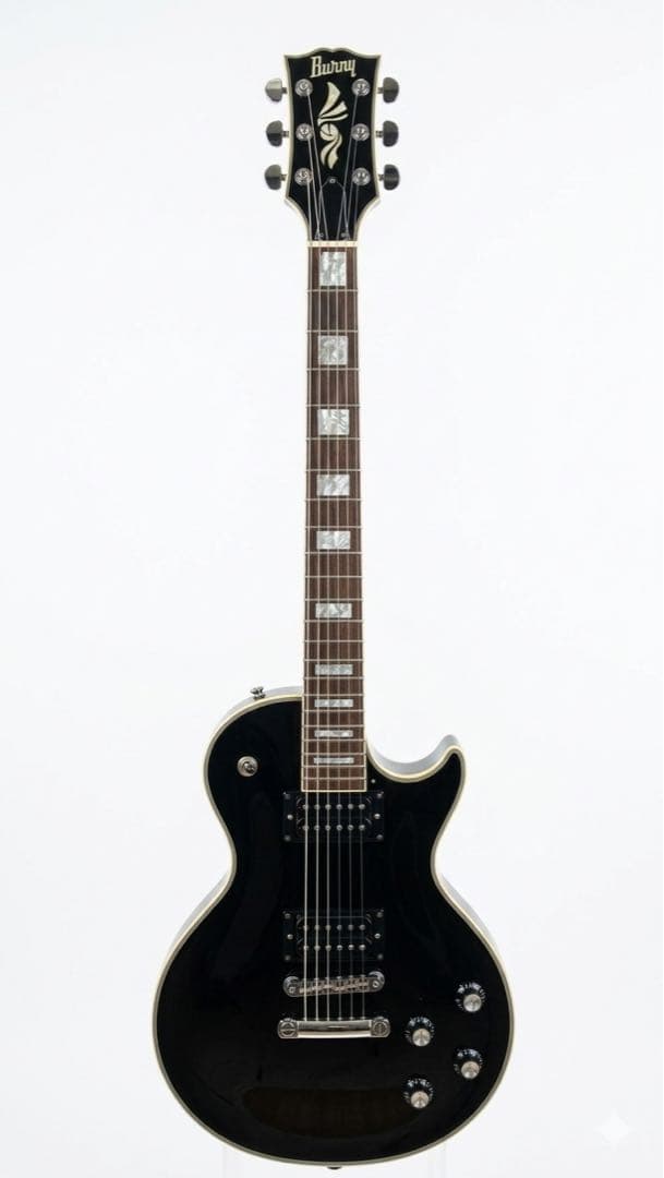 Burny レスポールカスタムタイプ ブラック×シルバー