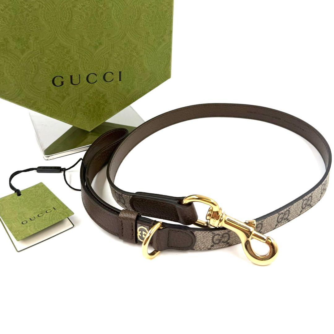 【未使用品】GUCCI GGパターン 小型犬用リード