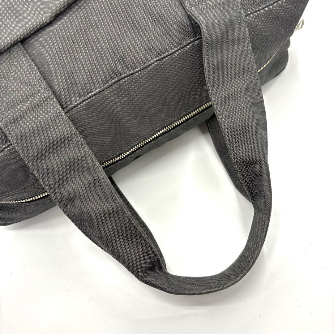未使用級 ポーター スモーキー 大容量 ボストンバッグ ダブルポケット 黒 出張