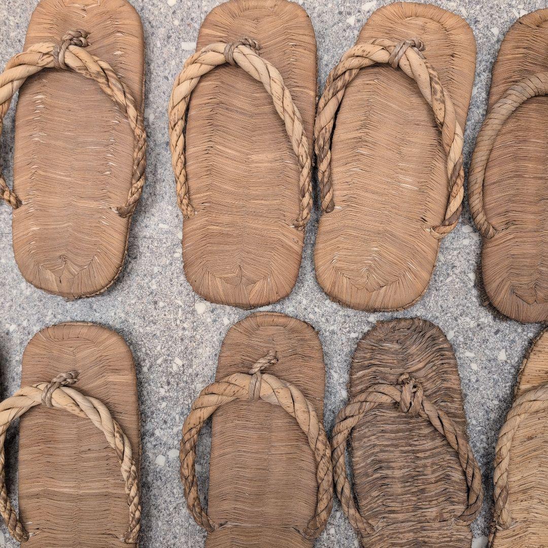 茶道具　露地用　ぞうり・雪駄　二十二足