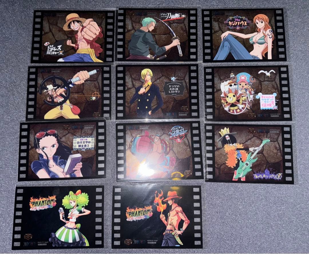 東京ワンピースタワーフィルムスタイルシート11種セット（※サボなし）