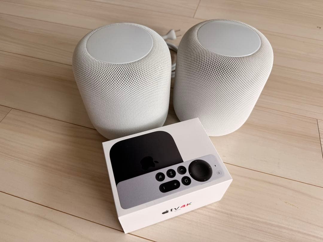 Apple TV 4K　と Podホワイト2台セット