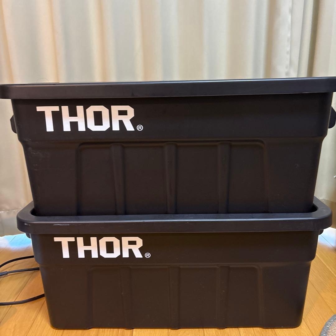 THOR コンテナ 53L 黒 ブラック 廃盤品　[２個セット]