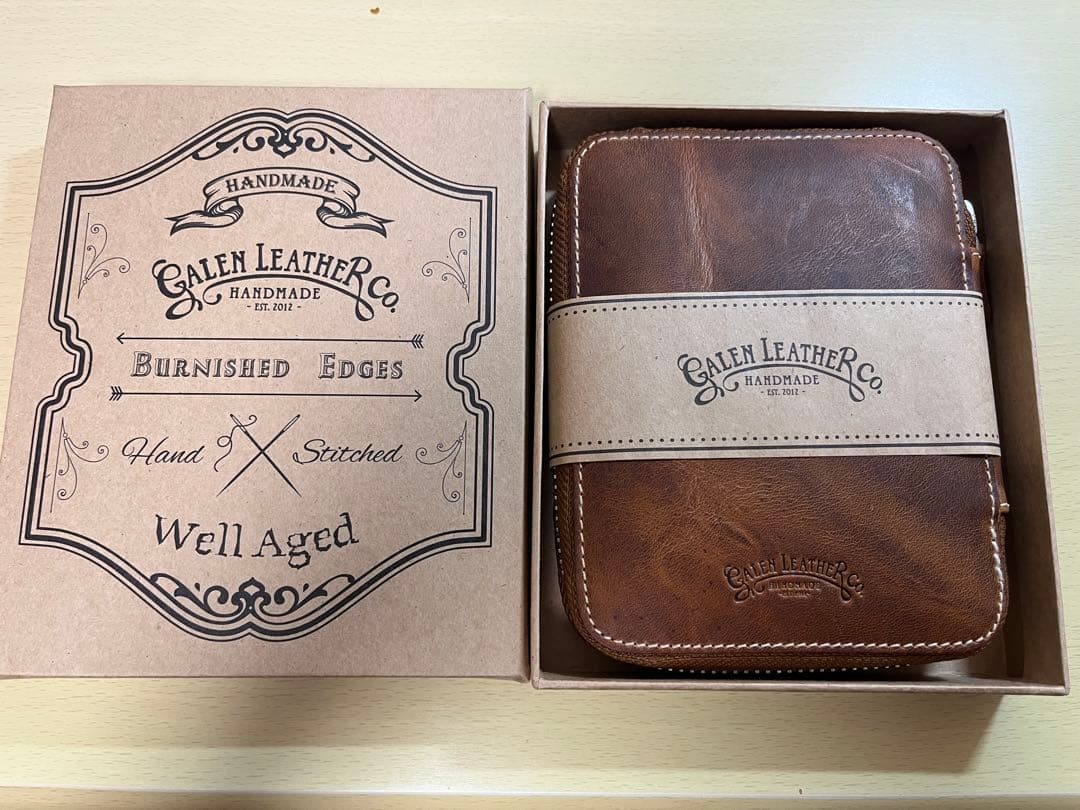 ガレンレザー　10本挿しペンケース　クレイジーホースブラウン