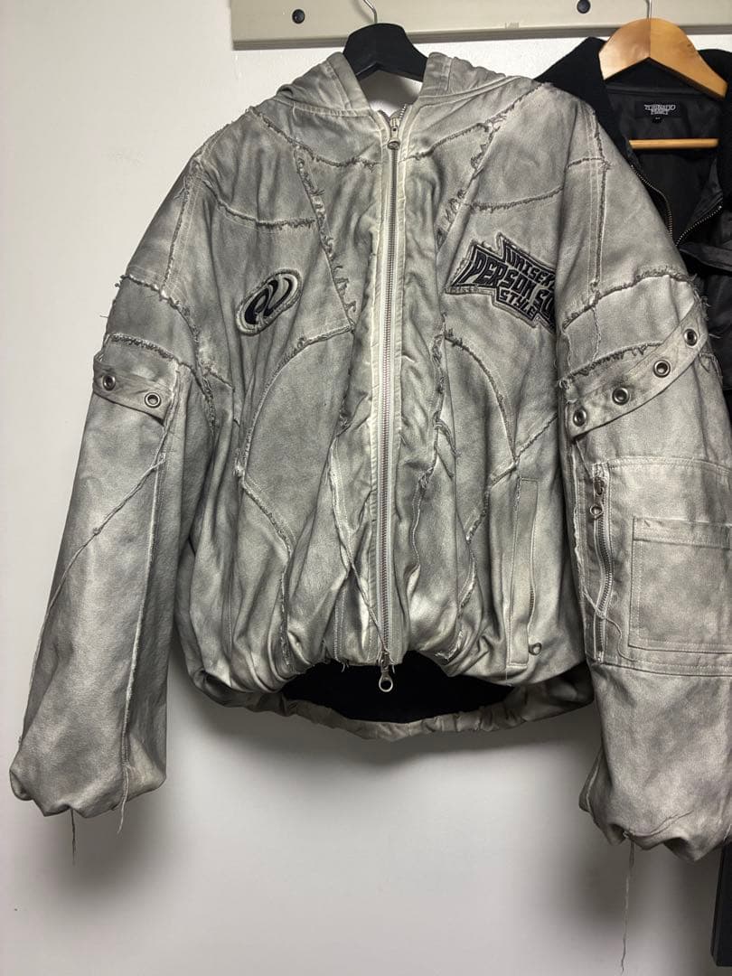 パーソンソウルボンバージャケット グレー