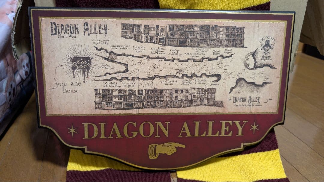 ハリー・ポッター ダイアゴン横丁 地図看板