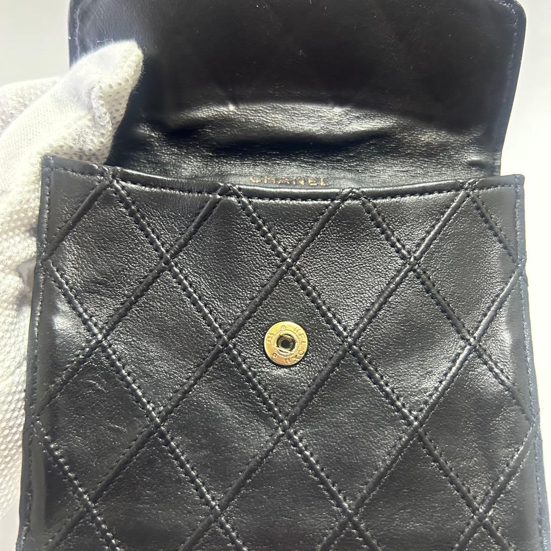 CHANEL シャネル 折り財布 ビコローレ ヴィンテージ Wホック ウォレット