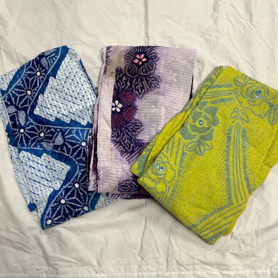 7 0 絞り浴衣 リメイク用