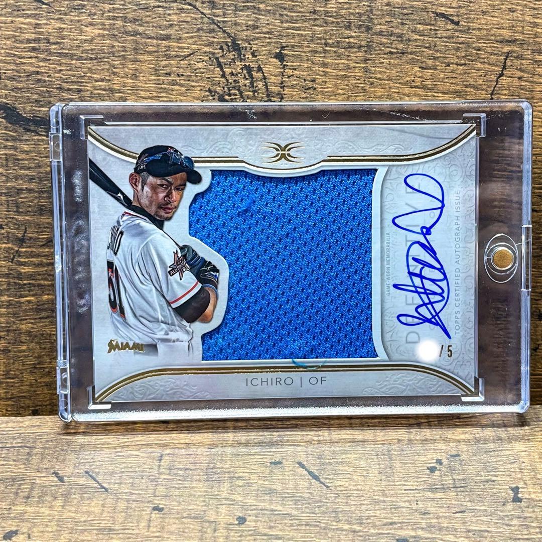 激レア イチロー 青ジャージ 直筆サインカード 世界5枚限定