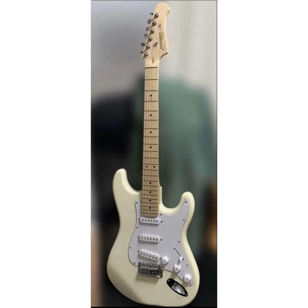 アイボリー ストラトキャスタータイプ エレキギター
