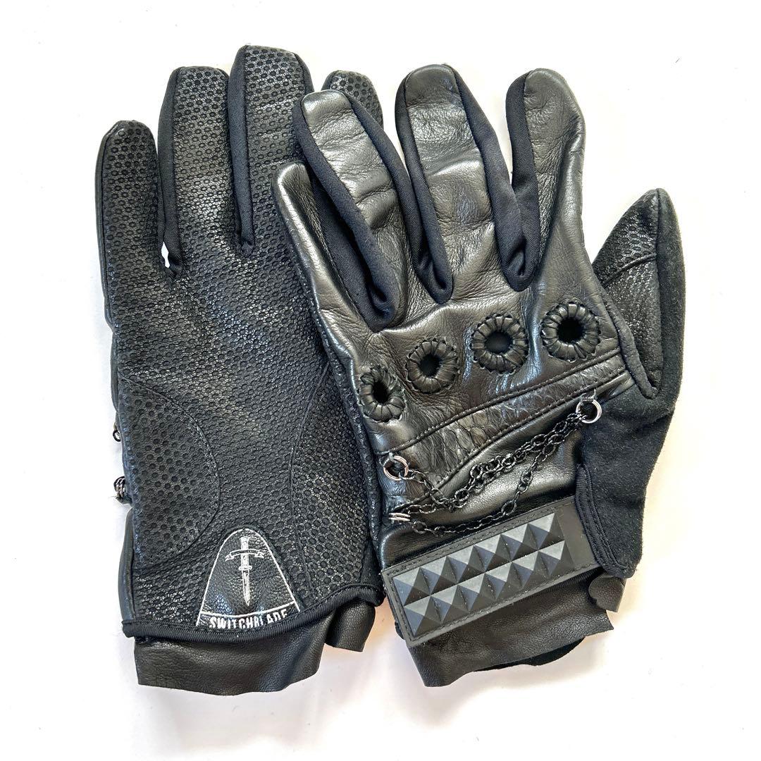 SWITCHBLADE チェーンレザーグローブ Mサイズ