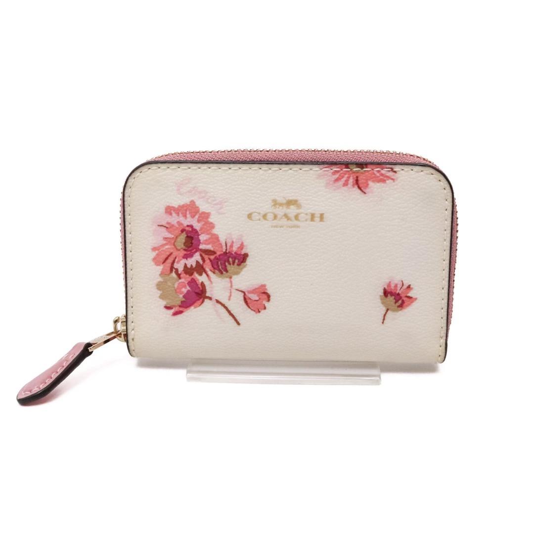 未使用級✨ COACH 花柄 ケース 小銭入れ カードケース ピンク