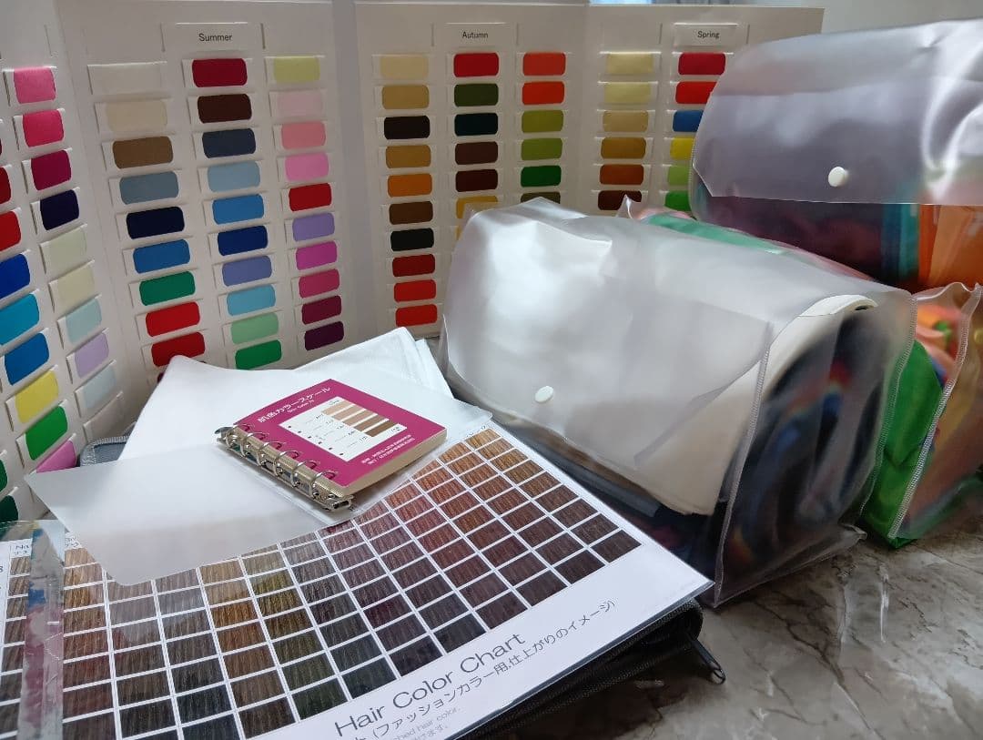 【お値下げ】パーソナルカラー診断120色ドレープ＋色見本その他