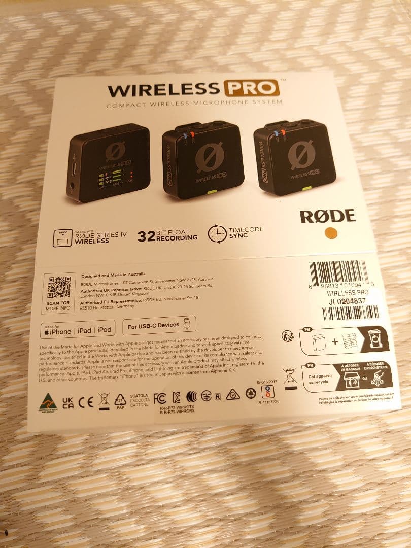 RODE Microphonesロードマイクロフォンズ Wireless PRO