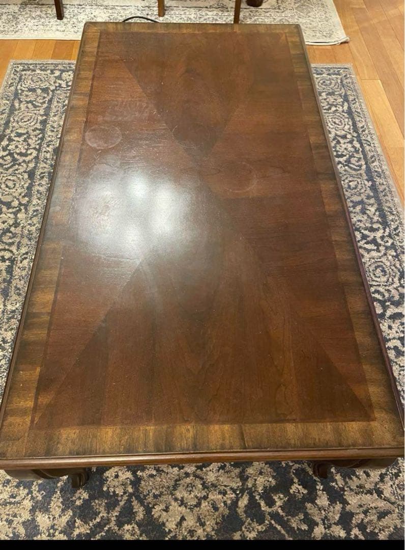 6月22日まで　木製座卓 ダークブラウン アシュレイ