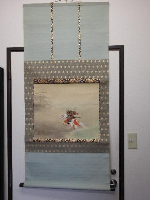 軸　合戦図　作者不明　保存箱　MA668