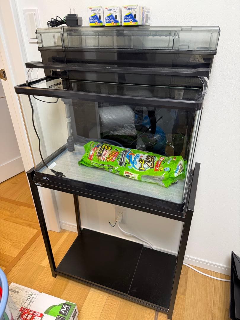 【送料込み】美品 GEX 60cm水槽 水槽台セット