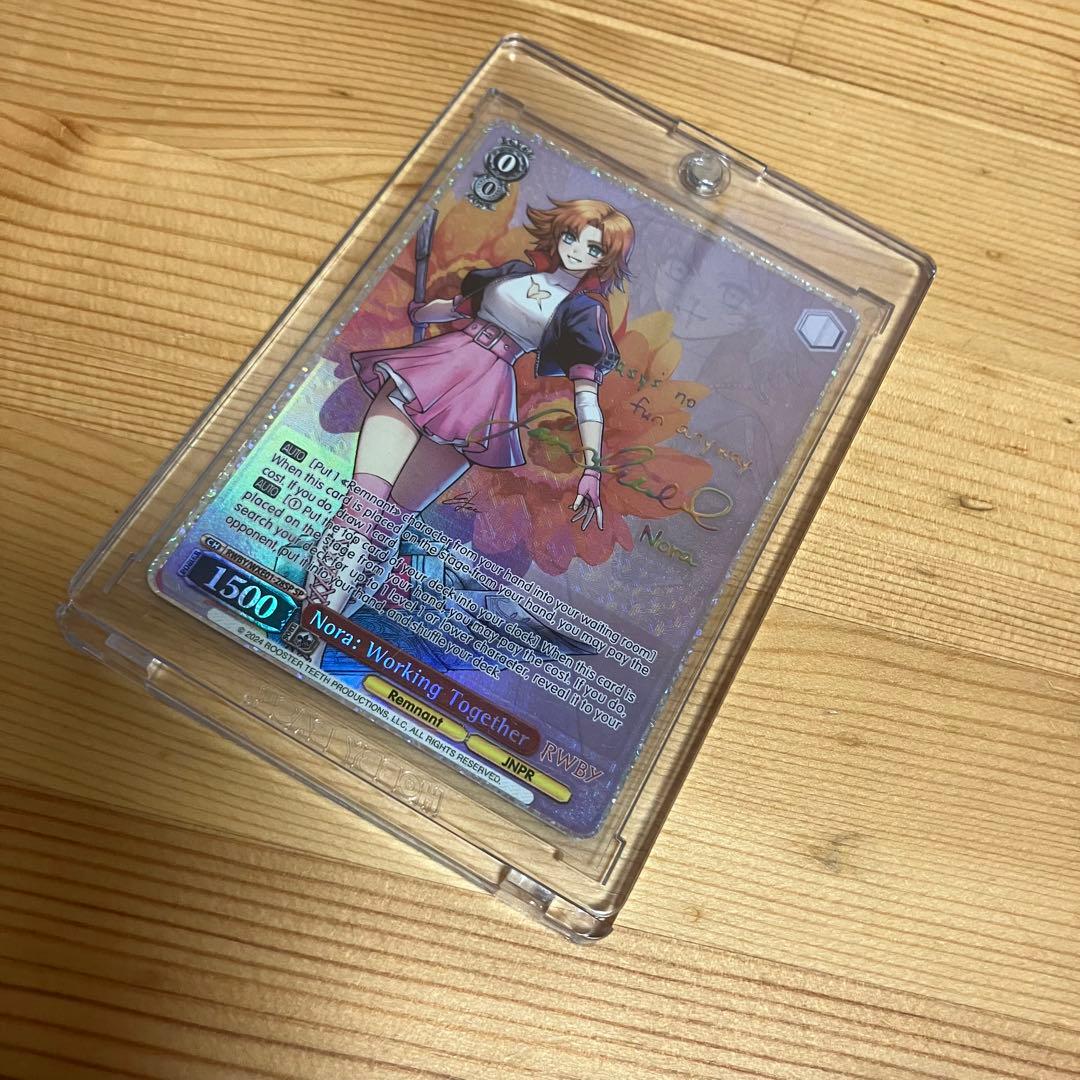 RWBY 海外 ヴァイス プレミアムブースター サイン SP ノーラ