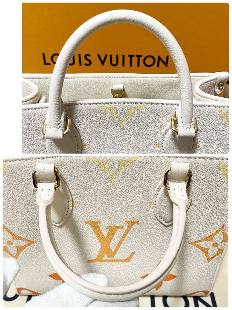 RFID 正規品 ルイヴィトン オンザゴーPM アンプラント バイカラー