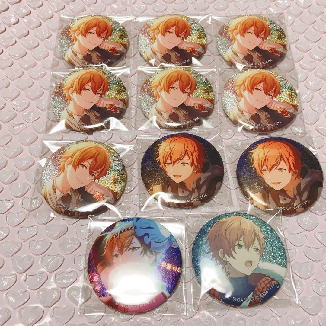 プロセカ　東雲彰人　グリッター缶バッジ