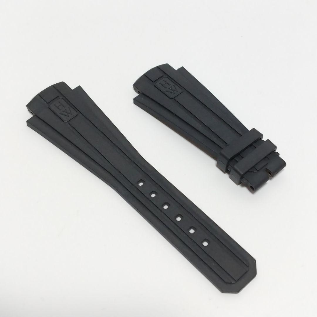 ハリーウィンストン　オーシャンスポーツ　ラバーベルト ストラップ　ブラック