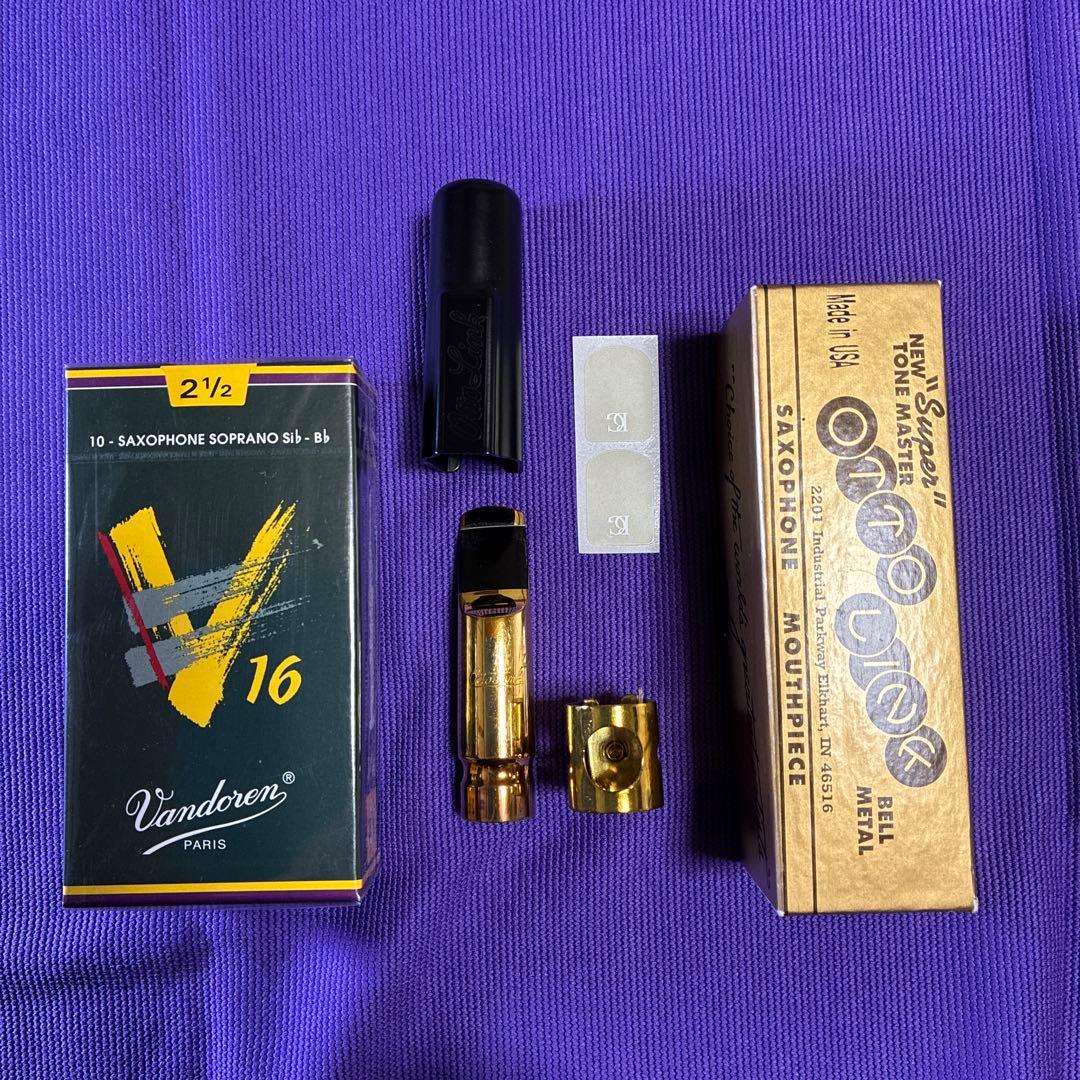 ソプラノサックス用マウスピース オットーリンク メタル 6⭐︎ リガチャー付き