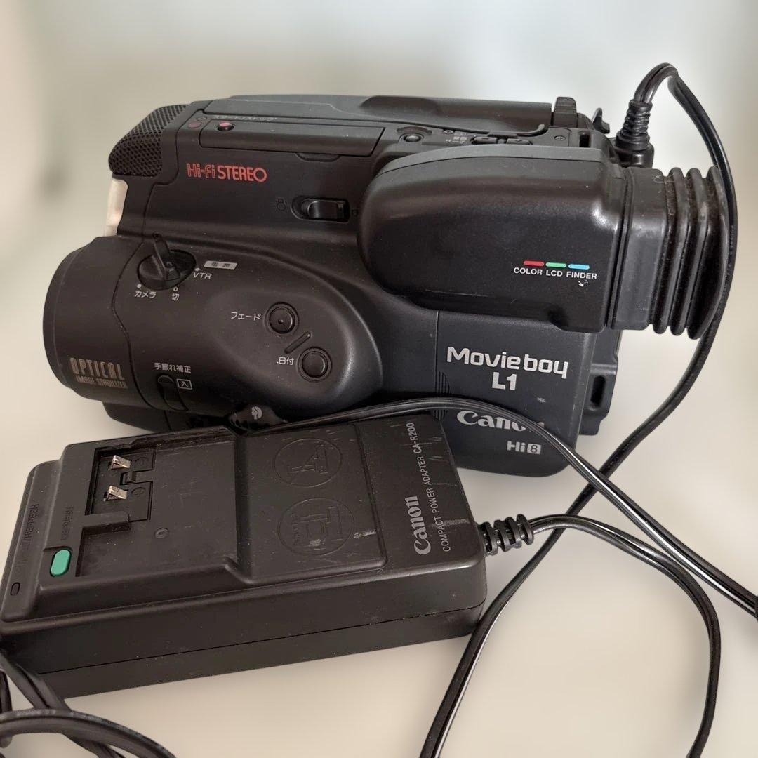 キヤノン　MOVIE BOY L1 （Hi8ビデオカメラ）　完動品　再生機として