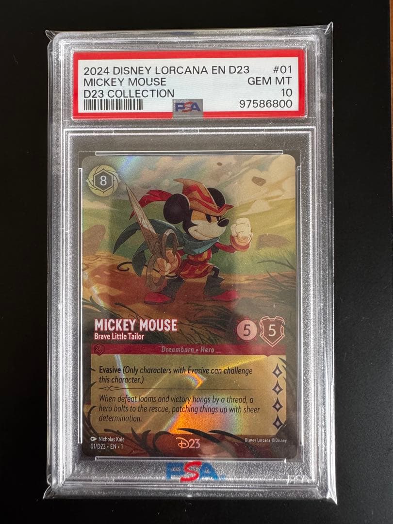 Disney ディズニー ロルカナ/ ミッキー D23 限定 / PSA10