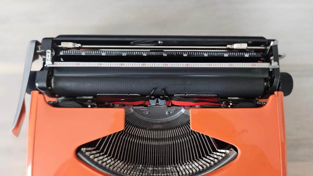 BROTHER YOUNG elite タイプライター オレンジ