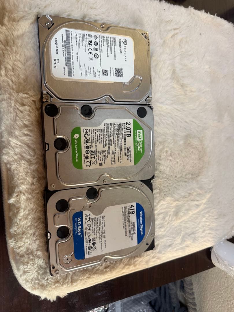 HDDセット 2TB + 1TB + 4TB