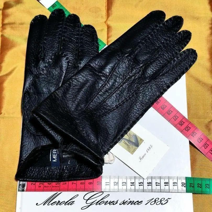 メローラ ディア黒 ライニングなし 革手袋 グローブ MEROLA