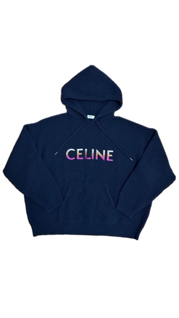 CELINE ブラック パーカー Lサイズ