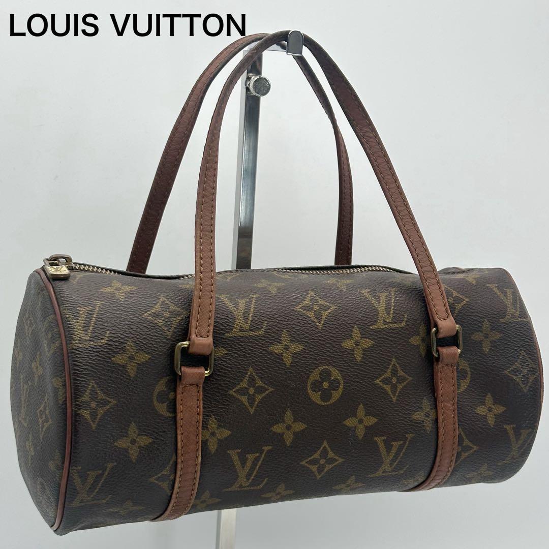 ルイヴィトン パピヨン 26 モノグラム ブラウン ハンドバッグ ヴィンテージ