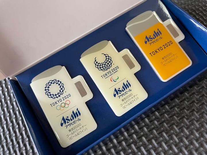 東京 オリンピック　ピンバッジ　アサヒビール　ジョッキ型 3個セット 激レア