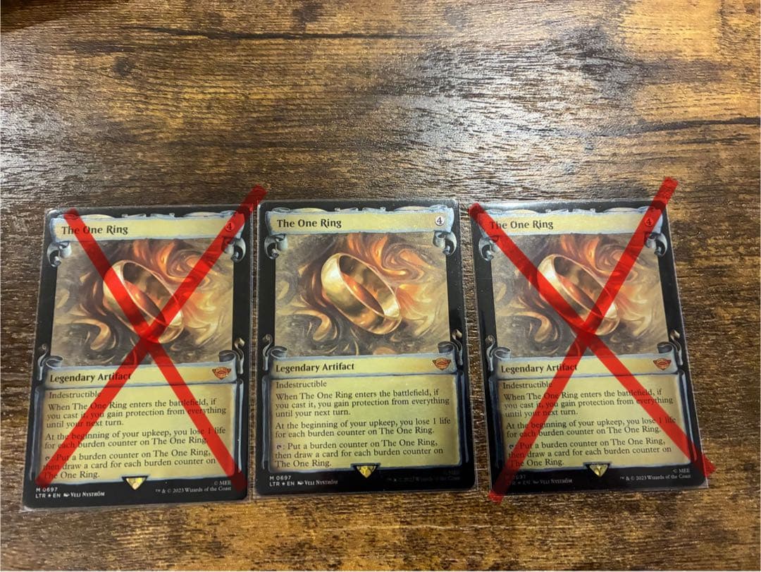 ナンバー2　The One Ring 一つの指輪　銀幕 Foil 一枚