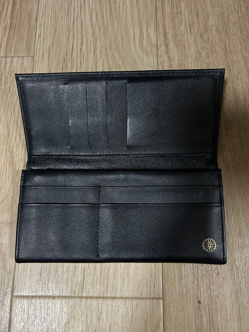 皇居財布　黒　一年使いました