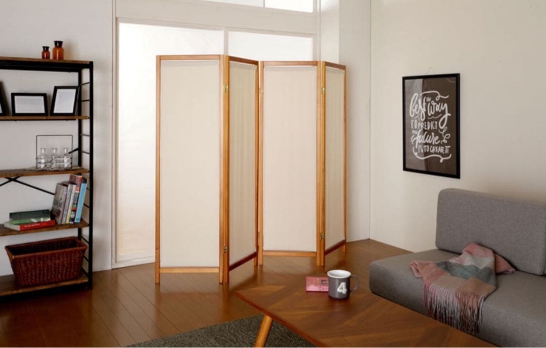 木製パーテーション 150cm 4連