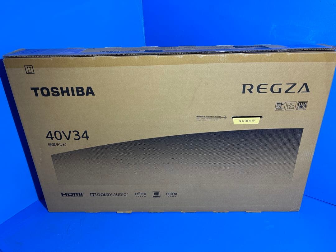 【新品未開封 保証書あり】40V型液晶テレビ レグザ ブラック 40V34