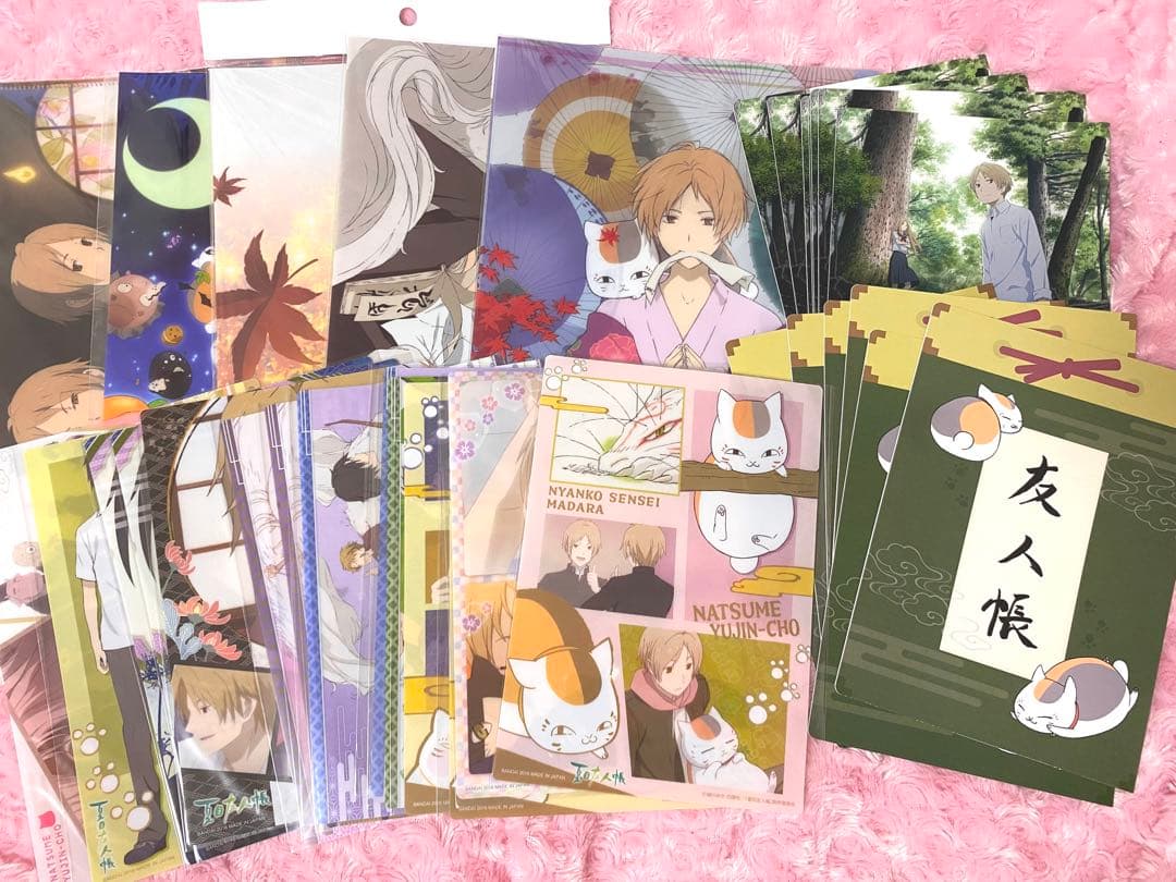 夏目友人帳 夏目貴志 クリアファイル クリアビジュアルポスター セット