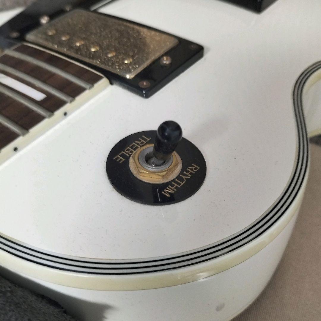 フォトジェニック ホワイト レスポールタイプ エレキギター現状品 未整備