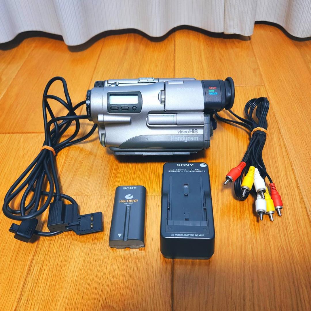 【動作確認済】SONY Hi8 高画質 ビデオカメラ CCD-TR1 セット