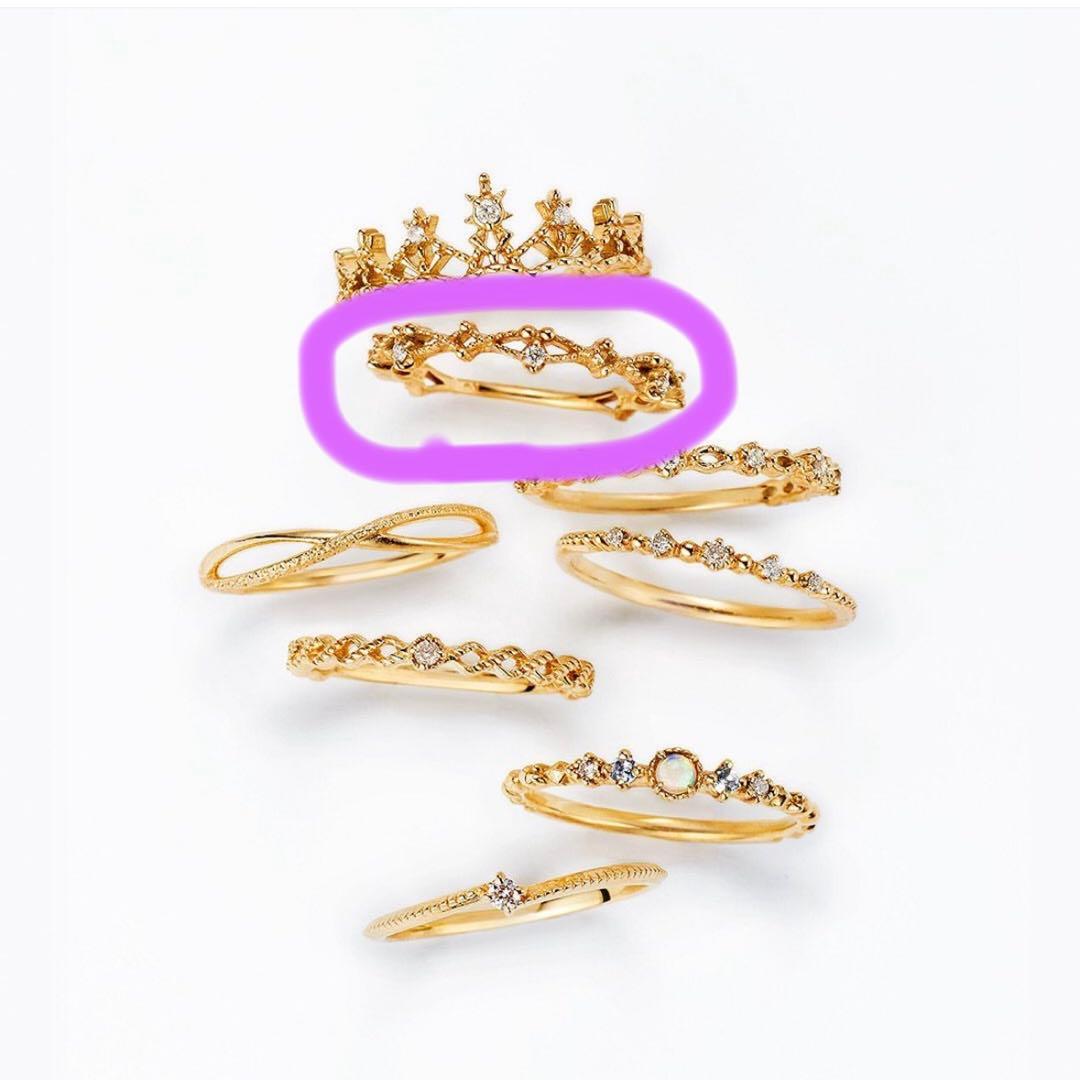 NOJESSノジェスダイヤモンドピンキーリング5号