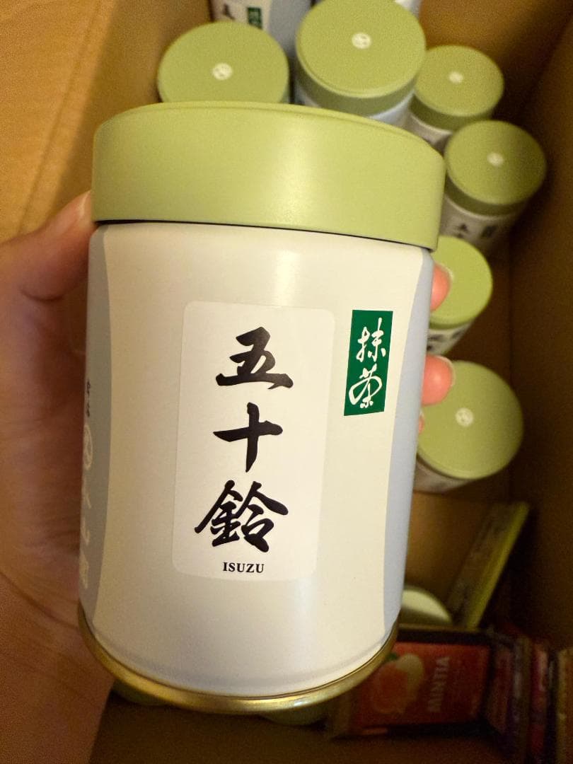 抹茶　五十鈴100g　丸久小山園 缶