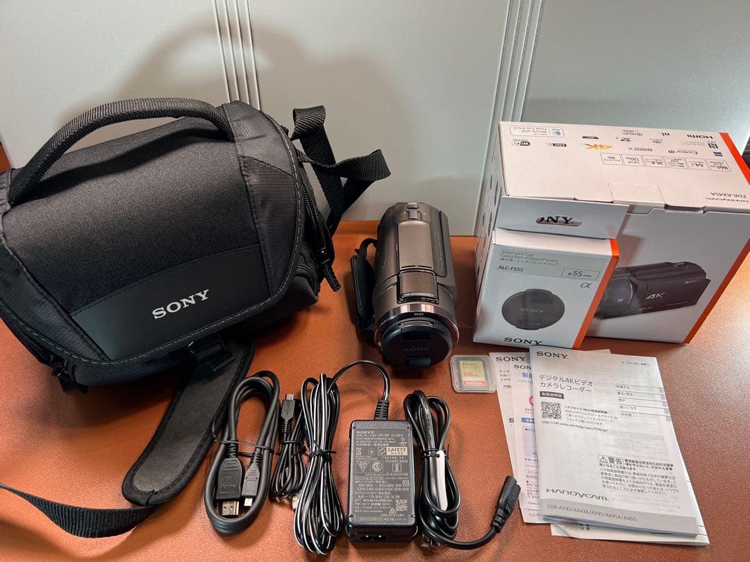 SONY 4Kビデオカメラ FDR-AX45A TI 未使用級＋2万円相当付属品