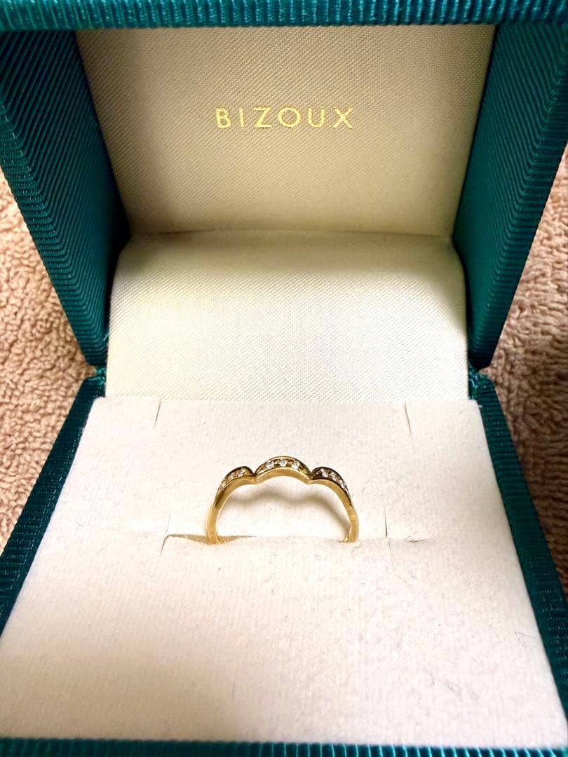 限定値下げ　BIZOUX ゴールド YG リング ダイヤモンド 10号