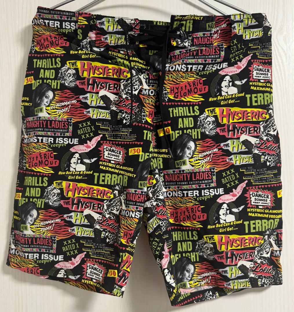 ヒステリックグラマー 水陸両用 2way スイムショーツ M 総柄パンツ