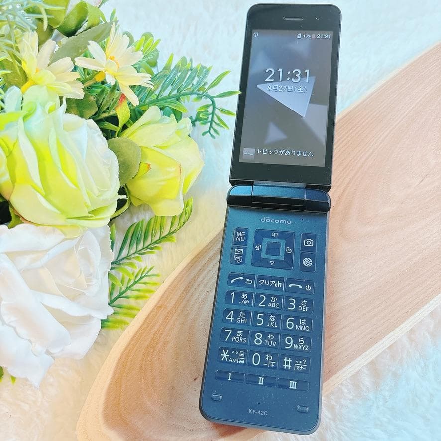 動作確認初期化済みdocomoDIGNOケータイKY-42C折りたたみガラホ①