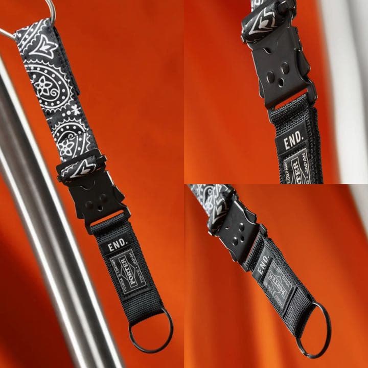 限定 END. × PORTER コラボ キーリング ペイズリー ポーター