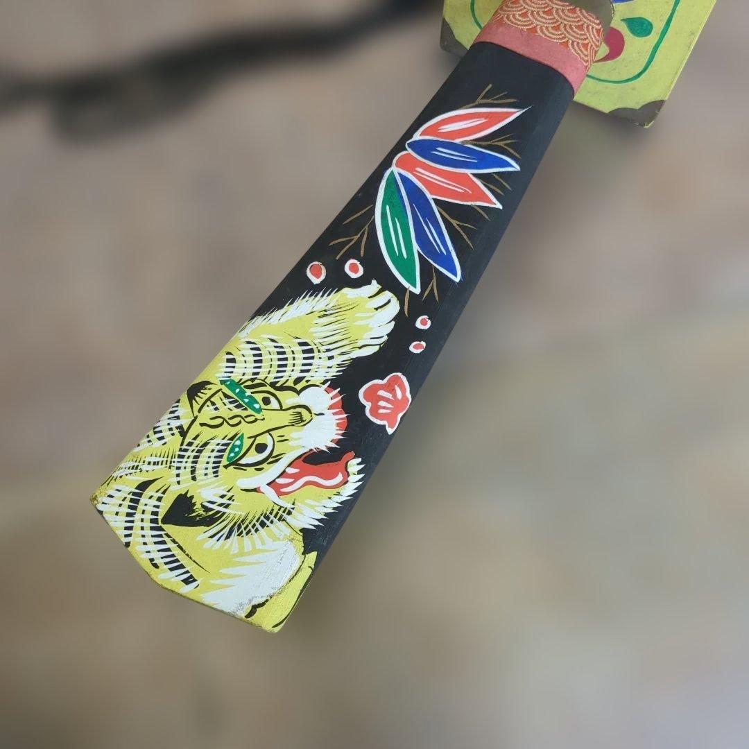 レトロ　民芸　菖蒲太刀　飾り木製　端午の節句　縁起物　刀　太刀