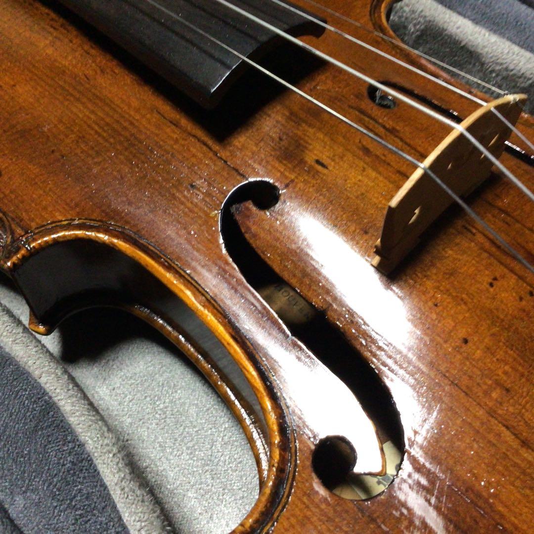 オールドフレンチ　レッドブラウンバイオリン本体